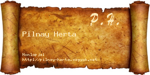 Pilnay Herta névjegykártya